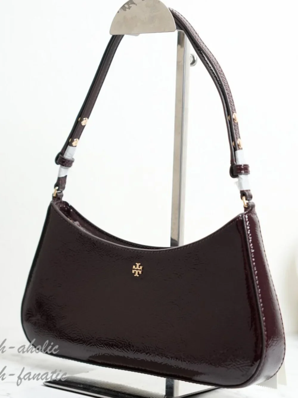 Tory Burch Emerson Crinkle Leather Shoulder Bag 170230 In Agnello NWT